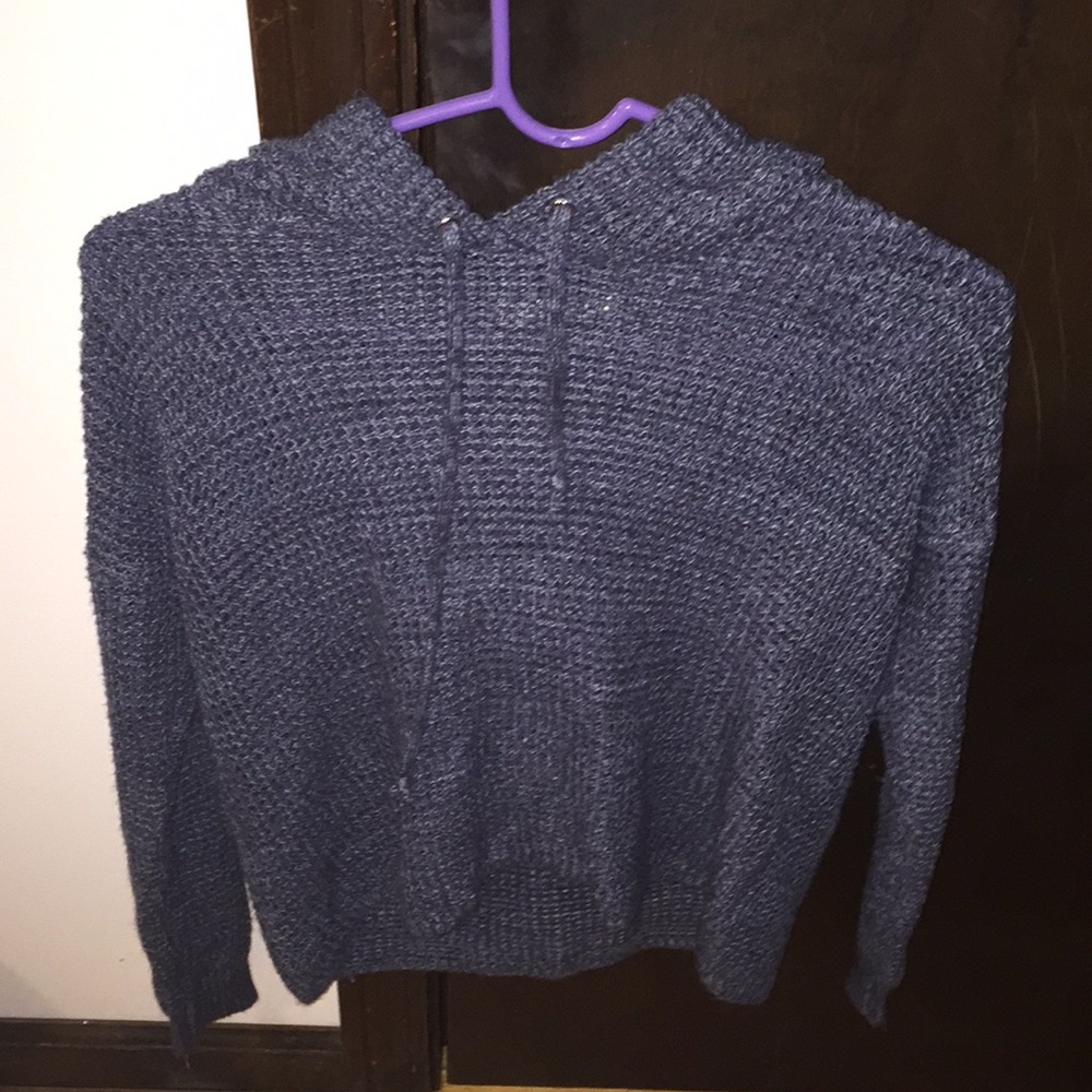 Blue Hooded Sweater